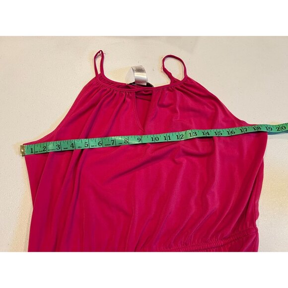 Laundry by Design Colorblock Maxi Dress Summer Tie Waist Pink Orange M Was $148 - Picture 5 of 9